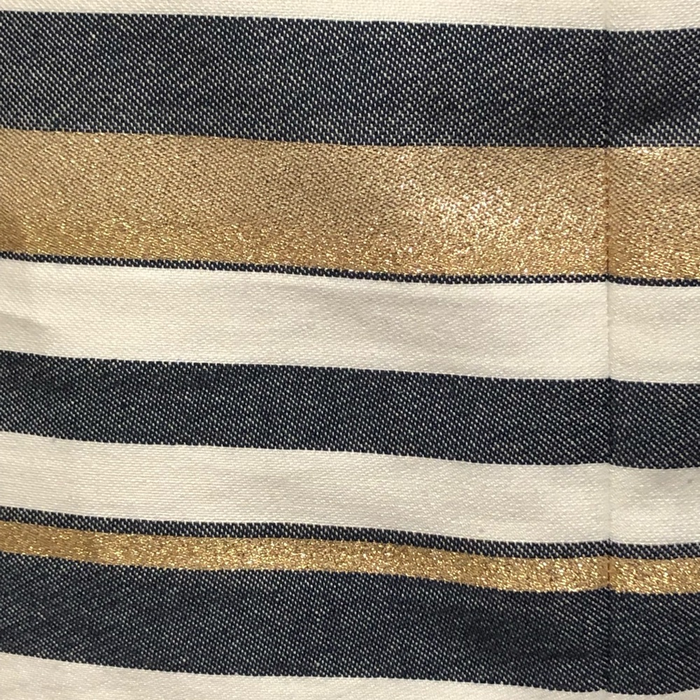 J Crew Metallic Shimmer Striped Skirt - Picture 5 of 8